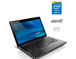 БУ Ноутбук Lenovo G560 / 15.6&quot; (1366x768) TN / Intel Core i5-430M (2 (4) ядра по 2.26 - 2.53 GHz) / 4 GB DDR3 / 120 GB SSD / Intel HD Graphics / WebCam  из Европы в Харькове