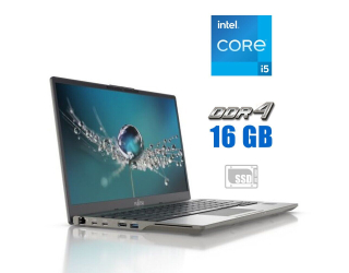 БУ Ультрабук Б-клас Fujitsu LifeBook U7411 / 14&quot; (1920x1080) TN / Intel Core i5 - 1135g7 (4 (8) ядра по 2.4-4.2 GHz) / 16 GB DDR4 / 512 GB SSD M. 2 / Intel Iris XE Graphics / WebCam из Европы в Харкові