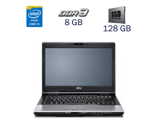 БУ Ноутбук Fujitsu LifeBook E752 / 15.6&quot; (1600x900) TN / Intel Core i5-3320M (2 (4) ядра по 2.6 - 3.3 GHz) / 8 GB DDR3 / 128 GB SSD / WebCam / Intel HD Graphics 4000 / Windwos 10 PRO Lic из Европы в Харькове
