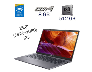 БУ Ультрабук Asus VivoBook 15 R565J / 15.6&quot; (1920x1080) IPS / Intel Core i5-1035g1 (4 (8) ядра по 1.0 - 3.6 GHz) / 8 GB DDR4 / 512 GB SSD NVME / WebCam / UHD-Graphics Intel Core 10 Generations / Windwos 10 PRO Lic из Европы в Харкові