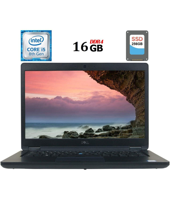 Ноутбук Dell Latitude 5490 / 14&quot; (1920x1080) TN / Intel Core i5-8350U (4 (8) ядра по 1.7 - 3.6 GHz) / 16 GB DDR4 / 256 GB SSD / Intel UHD Graphics 620 / WebCam / USB 3.1 / HDMI - 1