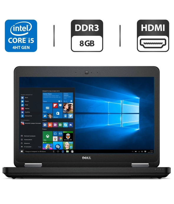 Ноутбук Dell Latitude E5540 / 15.6&quot; (1366x768) TN / Intel Core i5-4310U (2 (4) ядра по 2.0 - 3.0 GHz) / 8 GB DDR3 / 120 GB SSD / nVidia GeForce GT 720M, 1GB DDR3, 64-bit / WebCam - 1