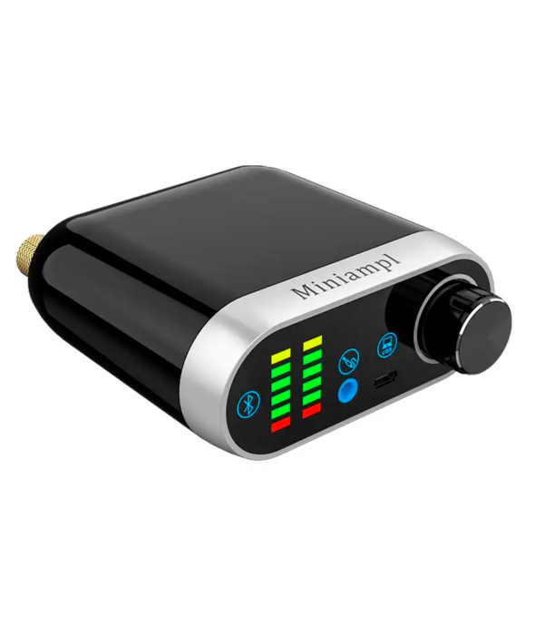 Усилитель звука Hi-Fi Miniampl 2x50W Bluetooth/AUX/MicroUSB + адаптер питания - 1