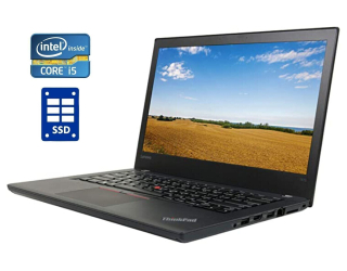БУ Ноутбук Б-класс Lenovo ThinkPad T470 / 14&quot; (1920x1080) IPS Touch / Intel Core i5-7300U (2 (4) ядра по 2.6 - 3.5 GHz) / 16 GB DDR4 / 120 GB SSD / Intel HD Graphics 520 / WebCam / Две АКБ из Европы в Харькове