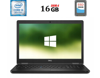 БУ Ноутбук Dell Latitude 5591 / 15.6&quot; (1920x1080) TN / Intel Core i5-8400H (4 (8) ядра по 2.5 - 4.2 GHz) / 16 GB DDR4 / 256 GB SSD / Intel UHD Graphics 630 / WebCam / USB 3.1 / HDMI из Европы в Харькове