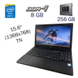 Ноутбук Б класс Fujitsu LifeBook A556 / 15.6" (1366x768) TN / Intel Core i5-6200U (2 (4) ядра по 2.3 - 2.8 GHz) / 8 GB DDR4 / 256 GB SSD / Intel HD Graphics 520 / WebCam / Fingerrnint / Windows 10 PRO Lic - 1