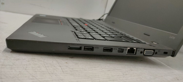Ноутбук Lenovo ThinkPad L470 / 14&quot; (1920x1080) IPS / Intel Core i5-7200U (2 (4) ядра по 2.5 - 3.1 GHz) / 8 GB DDR4 / 256 GB SSD / Intel HD Graphics 620 / WebCam / Усиленная батарея - 5
