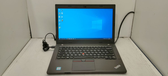 Ноутбук Lenovo ThinkPad L470 / 14&quot; (1920x1080) IPS / Intel Core i5-7200U (2 (4) ядра по 2.5-3.1 GHz) / 8 GB DDR4 / 256 GB SSD / Intel HD Graphics 620 / WebCam / посилена батарея - 2