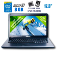 Ноутбук Б-клас Medion Akoya E7216 / 17.3" (1600x900) TN / Intel Core i3-380M (2 (4) ядра по 2.53 GHz) / 8 GB DDR3 / 120 GB SSD + 250 GB HDD / Intel HD Graphics / NoWebCam / New АКБ - 1