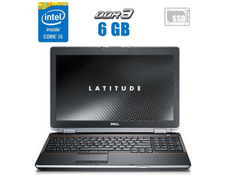 БУ Ноутбук Б-класс Dell Latitude E6520 / 15.6&quot; (1366x768) TN / Intel Core i5-2540M (2 (4) ядра по 2.6 - 3.3 GHz) / 6 GB DDR3 / 128 GB SSD / Intel HD Graphics 3000 / WebCam / DVD-RW из Европы в Харькове
