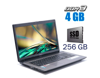 БУ Ноутбук Acer Aspire 7750G / 17.3&quot; (1600x900) TN / Intel Core i3-2350M (2 (4) ядра по 2.3 GHz) / 4 GB DDR3 / 240 GB SSD / Intel HD Graphics 3000 / WebCam из Европы в Харькове