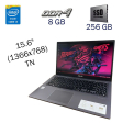 Ультрабук Asus VivoBook X515JA/ 15.6 " (1366x768) TN / Intel Core i3-1005g1 (2 (4) ядра по 1.2 - 3.4 GHz) / 8 GB DDR4 / 256 GB SSD / Intel UHD-Graphics 10 Generations / WebCam / Windows 10 PRO Lic - 1