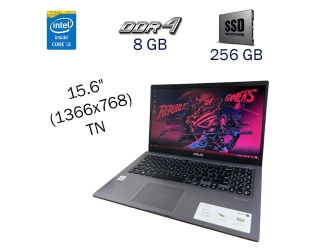 БУ Ультрабук Asus VivoBook X515JA/ 15.6 &quot; (1366x768) TN / Intel Core i3-1005g1 (2 (4) ядра по 1.2 - 3.4 GHz) / 8 GB DDR4 / 256 GB SSD / Intel UHD-Graphics 10 Generations / WebCam / Windows 10 PRO Lic из Европы в Харкові