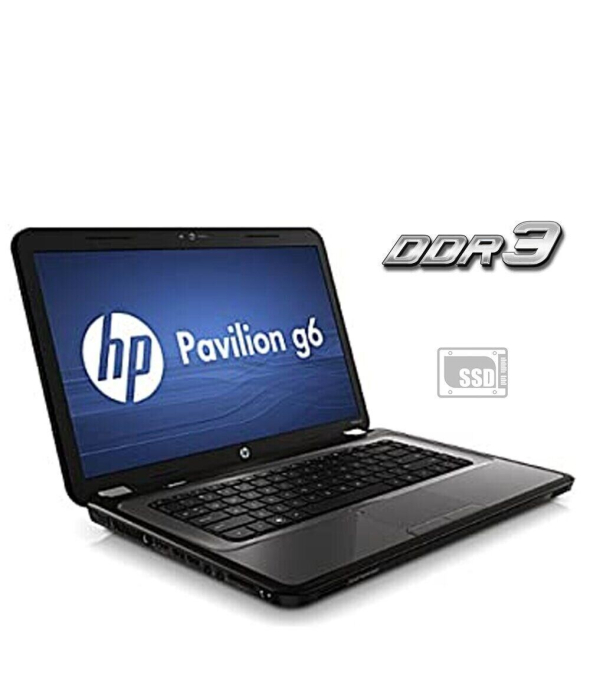 Ноутбук Б-клас HP PAVILION G6 / 15.6&quot; (1366x768) TN / Intel Pentium B950 (2 ядра по 2.1 GHz) / 4 GB DDR3 / 120 GB SSD / Intel HD Graphics / DVD-ROM / АКБ не тримає - 1