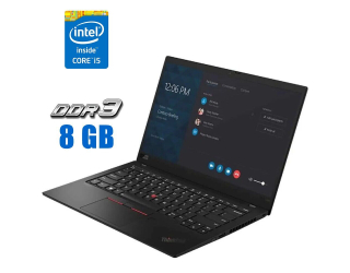 БУ Ультрабук Lenovo ThinkPad X1 Carbon (7th Gen) / 14 &quot; (1920x1080) IPS / Intel Core i5-8365u (4 (8) ядра по 1.6-4.1 GHz) / 8 GB DDR3 / 240 GB SSD / Intel UHD Graphics / WebCam / LTE из Европы в Харкові