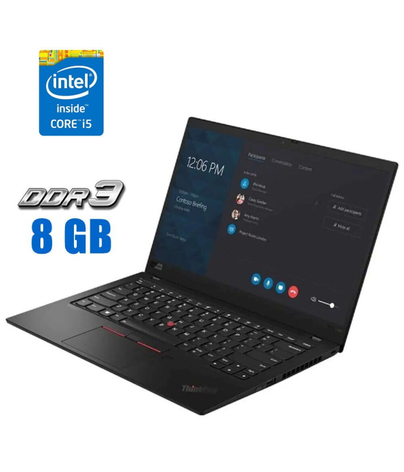 Ультрабук Lenovo ThinkPad X1 Carbon (7th Gen) / 14&quot; (1920x1080) IPS / Intel Core i5-8365U (4 (8) ядра по 1.6 - 4.1 GHz) / 8 GB DDR3 / 240 GB SSD / Intel UHD Graphics / WebCam / LTE - 1