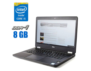 БУ Ультрабук Dell Latitude E5470/ 14 &quot; (1366x768) TN / Intel Core i5-6300U (2 (4) ядра по 2.4 - 3.0 GHz) / 8 GB DDR4 / 256 GB SSD / Intel HD Graphics 520 / WebCam из Европы