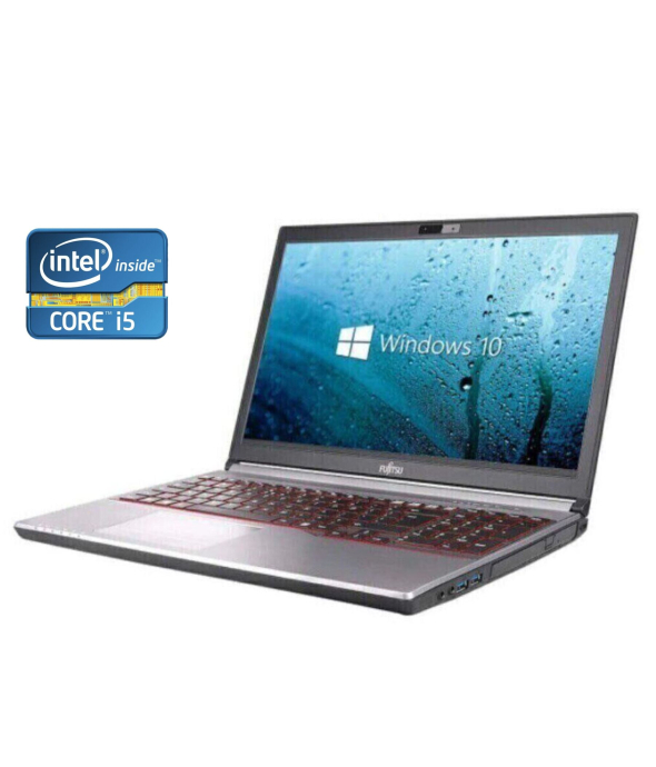 Ноутбук Fujitsu LifeBook E754 / 15.6&quot; (1920x1080) IPS / Intel Core i5-4300M (2 (4) ядра по 2.6 - 3.3 GHz) / 16 GB DDR4 / 512 GB SSD / Intel HD Graphics 4600 / WebCam / Win 10 Pro - 1