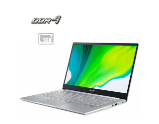 БУ Ноутбук Б-клас Acer Swift 3 / 14 &quot; (1920x1080) IPS / Intel Core i3-7100U (2 (4) ядра по 2.4 GHz) / 4 GB DDR4 / 128 GB SSD / Intel HD Graphics 620 / WebCam / АКБ не тримає из Европы в Харкові