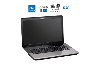 БУ Ноутбук Medion Akoya E7220 / 17.3&quot; (1600x900) TN / Intel Core i3-2310M (2 (4) ядра по 2.1 GHz) / 8 GB DDR3 / 120 GB SSD + 250 GB HDD / Intel HD Graphics / WebCam / USB 3.0 из Европы в Харкові