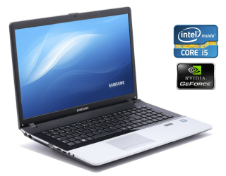 БУ Ігровий ноутбук Samsung NP300E7A-S04PL/ 17.3 &quot; (1366x768) TN / Intel Core i5-4210U (2 (4) ядра по 1.7 - 2.7 GHz) / 8 GB DDR3 / 500 Gb HDD / nVidia GeForce GT 520mx, 1 GB GDDR3, 64-bit / WebCam / Win 10 из Европы в Харкові