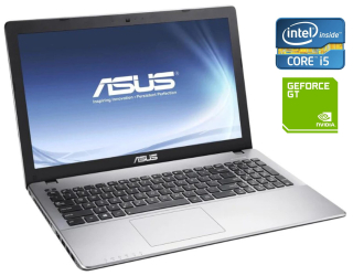 БУ Ігровий ноутбук Б-клас Asus F550l / 15.6&quot; (1366x768) TN / Intel Core i5 - 4200U (2 (4) ядра по 1.6-2.6 GHz) / 8 GB DDR3 / 256 GB SSD / nVidia GeForce GT 750M, 2 GB GDDR5, 128-bit / WebCam / Win 10 / АКБ не тримає из Европы в Харкові
