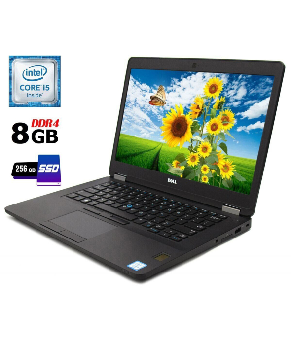 Ноутбук Dell Latitude E5470 / 14&quot; (1920x1080) IPS / Intel Core i5-6440HQ (4 ядра по 2.6 - 3.5 GHz) / 8 GB DDR4 / 256 GB SSD / Intel HD Graphics 530 / WebCam - 1