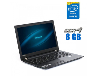 БУ Ноутбук Lenovo V510 / 15.6&quot; (1920x1080) IPS / Intel Core i5-7200U (2 (4) ядра по 2.5-3.1 GHz) / 8 GB DDR4 / 256 GB SSD / Intel HD Graphics 620 / WebCam / Windows 10 из Европы в Харкові