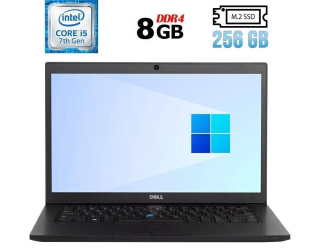 БУ Ноутбук Б-класс Dell Latitude 7480 / 14&quot; (1920x1080) IPS Touch / Intel Core i5-7300U (2 (4) ядра по 2.6 - 3.5 GHz) / 8 GB DDR4 / 256 GB SSD M.2 / Intel HD Graphics 620 / WebCam / HDMI из Европы в Харькове