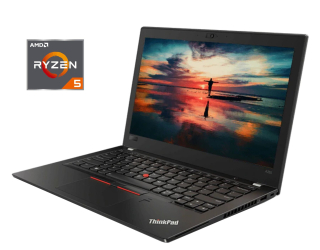 БУ Нетбук Lenovo ThinkPad A285 / 12.5&quot; (1366x768) TN / AMD Ryzen 5 PRO 2500U (4 (8) ядра по 2.0 - 3.6 GHz) / 8 GB DDR4 / 256 GB SSD / AMD Radeon Vega 8 / WebCam / Win 10 Pro из Европы в Харкові