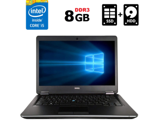 БУ Ноутбук Б-клас Dell Latitude E7440 / 14&quot; (1366x768) TN / Intel Core i5 - 4310U (2 (4) ядра по 2.0-3.0 GHz) / 8 GB DDR3 / 128 GB SSD + 320 GB HDD / Intel HD Graphics 4400 / WebCam / miniDP / HDMI / Windows 10 ліцензія из Европы в Харкові