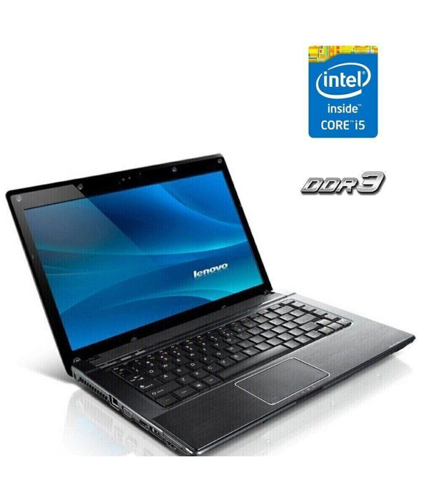 Ноутбук Lenovo G560 / 15.6&quot; (1366x768) TN / Intel Core i5-520M (2 (4) ядра по 2.4 - 2.93 GHz) / 4 GB DDR3 / 128 GB SSD / Intel HD Graphics / WebCam - 1