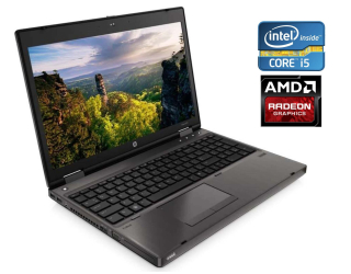 БУ Игровой ноутбук HP ProBook 6570b / 15.6&quot; (1366x768) TN / Intel Core i5-3320M (2 (4) ядра по 2.6 - 3.3 GHz) / 8 GB DDR3 / 128 GB SSD / AMD Radeon HD 7670M, 1 GB DDR3, 128-bit / WebCam / Win 10 из Европы в Харькове