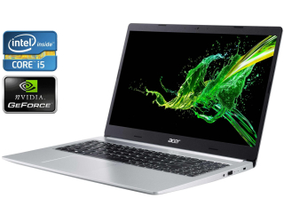 БУ Игровой ноутбук Acer Aspire A515-52G-56ZH / 15.6&quot; (1920x1080) IPS / Intel Core i5-8265U (4 (8) ядра по 1.6 - 3.9 GHz) / 8 GB DDR4 / 512 GB SSD / nVidia GeForce MX130, 2 GB GDDR5, 64-bit / WebCam / Win 11 из Европы в Харькове