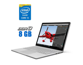 БУ Ультрабук Б-клас Microsoft Surface Book / 13.5&quot; (3000x2000) IPS Touch / Intel Core i5 - 6300U (2 (4) ядра по 2.4-3.0 GHz) / 8 GB DDR3 / 256 GB SSD M. 2 / Intel HD Graphics 520 / WebCam из Европы в Харкові