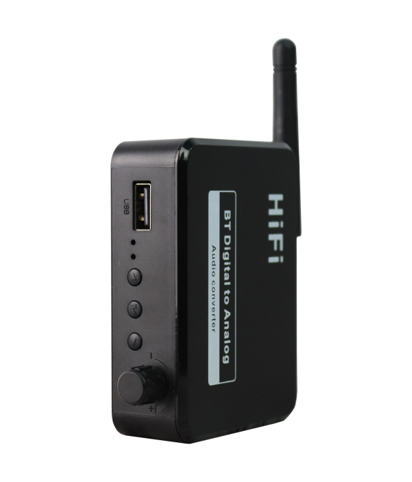 Цифро-аналоговий аудіо перетворювач HiFi BLS-B35 Bluetooth 5.1/USB/AUX/RCA/Toslink - 1