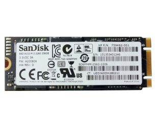 БУ SSD накопичувач SanDisk A110 M.2 2260 256Gb из Европы в Харкові