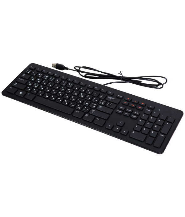 Клавиатура Dell KB213p USB Multimedia с криллицей (наклейки) - 1