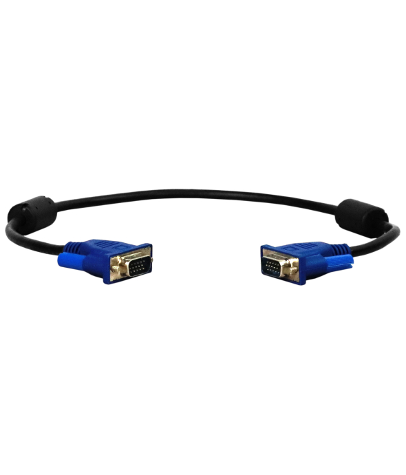 Новий кабель VGA-VGA 0.5m D-Sub 15Pin з феритовими кільцями - 1
