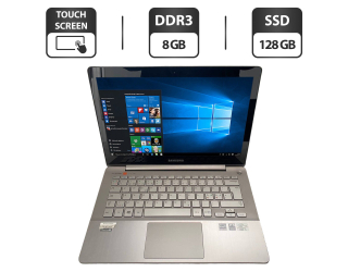 БУ Ноутбук Б-класс Samsung NP740U3E / 13.3&quot; (1920x1080) TN Touch / Intel Core i5-3337U (2 (4) ядра по 1.8 - 2.7 GHz) / 8 GB DDR3 / 128 GB SSD / Intel HD Graphics 4000 / WebCam / HDMI из Европы в Харькове