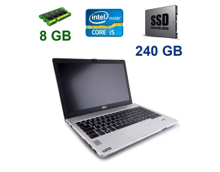 БУ Ноутбук Fujitsu LifeBook S935 / 13.3&quot; (1920x1080) IPS Touch / Intel Core i5-5300U (2 (4) ядра 2.3 - 2.9 GHz) / 8 GB DDR3 / 256 GB SSD / Intel HD Graphics 5500 из Европы в Харькове