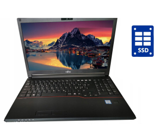 БУ Ноутбук Б-класс Fujitsu LifeBook E556 / 15.6&quot; (1920x1080) IPS / Intel Core i3-6100U (2 (4) ядра по 2.3 GHz) / 8 GB DDR4 / 240 GB SSD / Intel HD Graphics 520 / WebCam / Win 10 Pro из Европы в Харькове