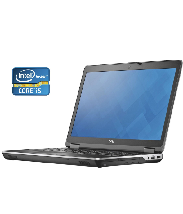 Ноутбук Dell Latitude E6540 / 15.6&quot; (1366x768) TN / Intel Core i5-4310M (2 (4) ядра по 2.7 - 3.4 GHz) / 8 GB DDR3 / 240 GB SSD / Intel HD Graphics 4600 / WebCam / DVD-ROM / Win 10 Pro - 1