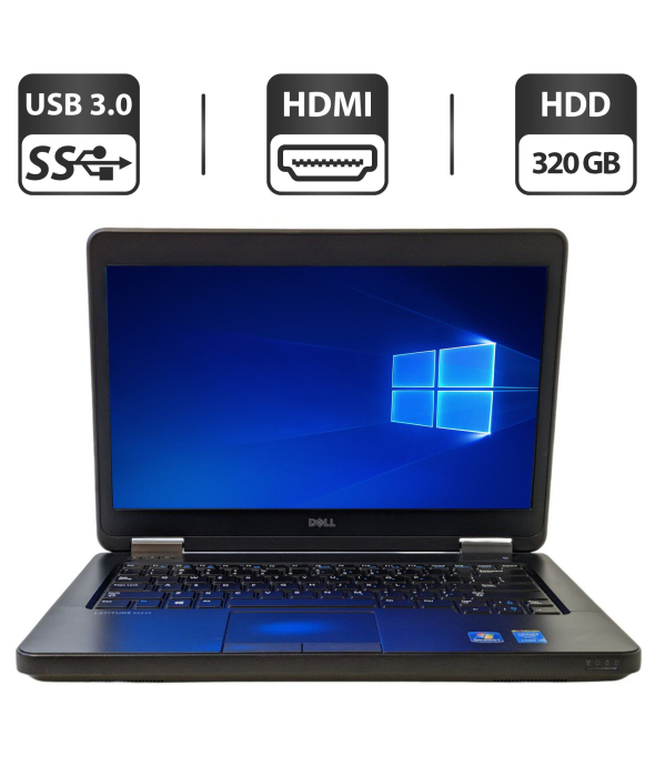 Ноутбук Б-класс Dell Latitude 5440 / 14&quot; (1366x768) TN / Intel Core i5-4310U (2 (4) ядра по 2.0 - 3.0 GHz) / 4 GB DDR3 / 320 GB HDD / Intel HD Graphics 4400 / Card Reader - 1
