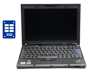 БУ Нетбук Б-класс Lenovo ThinkPad x200s / 12.5&quot; (1280x800) TN / Intel Core 2 Solo ULV SU3500 (1 ядро по 1.4 GHz) / 4 GB DDR3 / 180 GB SSD / Intel GMA 4500MHD / WebCam из Европы в Харькове