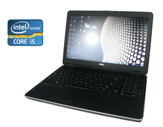 БУ Ноутбук Dell Latitude E6540 / 15.6&quot; (1366x768) TN / Intel Core i5-4310M (2 (4) ядра по 2.7 - 3.4 GHz) / 8 GB DDR3 / 240 GB SSD / Intel HD Graphics 4600 / WebCam / DVD-ROM / Win 10 Pro из Европы