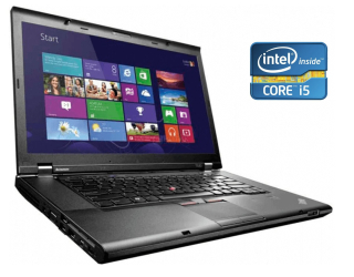 БУ Ноутбук А-класс Lenovo ThinkPad T530 / 15.6&quot; (1600x900) TN / Intel Core i5-3320M (2 (4) ядра по 2.6 - 3.3 GHz) / 4 GB DDR3 / 500 GB HDD / Intel HD Graphics 4000 / WebCam / DVD-RW из Европы в Харькове