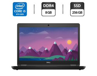 БУ Ультрабук Dell Latitude 5490 / 14&quot; (1366x768) TN / Intel Core i5-8350U (4 (8) ядра по 1.7 - 3.6 GHz) / 8 GB DDR4 / 256 GB SSD / Intel UHD Graphics 620 / WebCam / HDMI из Европы