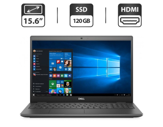 БУ Ультрабук Dell Latitude 3510 2020 / 15.6&quot; (1366x768) TN / Intel Core i3-10110U (2 (4) ядра по 2.1 - 4.1 GHz) / 4 GB DDR4 / 120 GB SSD / Intel UHD Graphics / WebCam / HDMI из Европы в Харкові