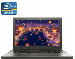 БУ Ноутбук Lenovo ThinkPad T550 / 15.6&quot; (1920x1080) TN / Intel Core i5-5300U (2 (4) ядра по 2.3 - 2.9 GHz) / 8 GB DDR3 / 256 GB SSD / Intel HD Graphics 5500 / WebCam / Win 10 Pro из Европы